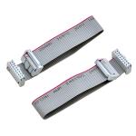 2.54mm Double Row IDC Flat Ribbon Cable UL2651 Type 28AWG Male Plug