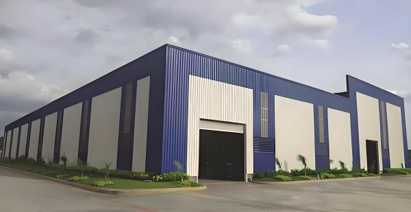Customizable Commercial Steel Frame Building Metal Hangar Building With Sliding