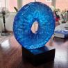 Buy cheap Tabletop Decoration Blue Resin Trophy Diameter 20cm from wholesalers