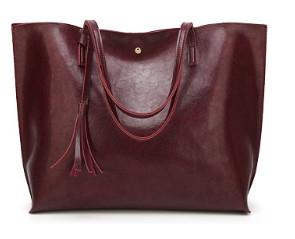 Buy cheap 36x33x11 Cm Women Brown PU All Leather Tote Bag from wholesalers