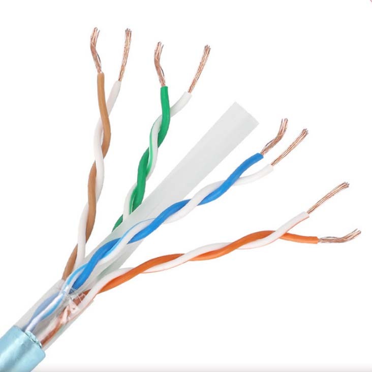 99.9% Oxygeen Free 1000ft Pull Box Cat6 Lan Cable Indoor 4 pair 23 awg FTP Lan Cable