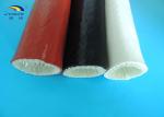Rust red fire resistance heat fiberglass sleeving coated silicone resin for