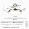 Buy cheap 110V Modern LED Ceiling Lamp 42 Inch Remote Control Ceiling Fan With Light from wholesalers
