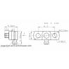 Buy cheap RoHS Mini SMP Female RA SMPM RF Connector 2 Holes Flanges Mount For Cable from wholesalers