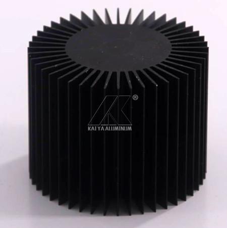 Buy cheap 6063 Black Anodized Heat Sink Aluminum Profiles Small Size Round Alloy For Led from wholesalers