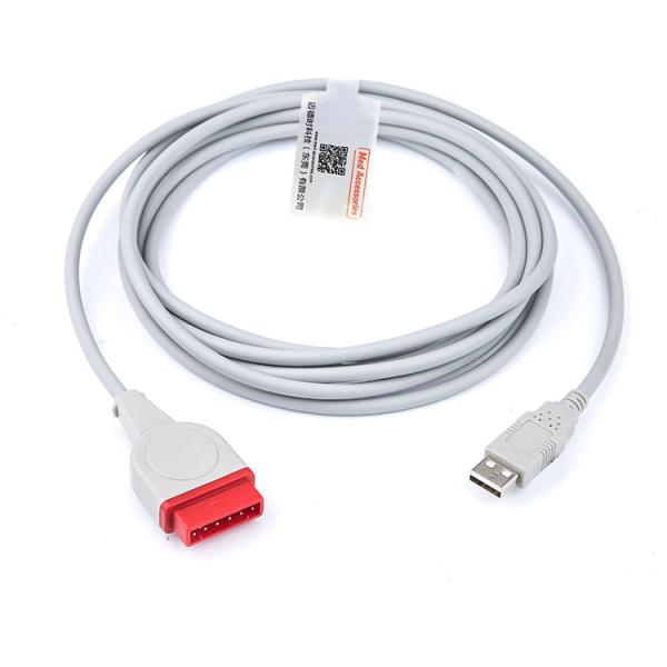 Buy cheap Gray TPU IBP Adapter Cable Durable Compatible For GE Marquette To USB from wholesalers