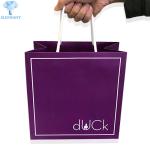Luxury Hot Stamping Kraft Paper Gift Bags With Handles PMS Printing