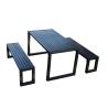 Buy cheap Street Black 1300*700*750mm Picnic Table Bench Set from wholesalers