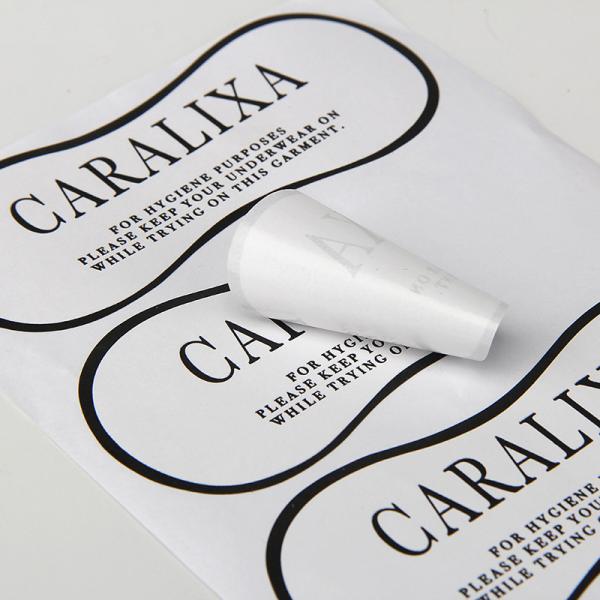 Buy cheap 37.5mm Bikini Hygiene Adhesive Shipping Paper Sticker Labels Paper For Swimwear from wholesalers