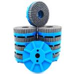 Durable Nylon Bristle 150mm Silicon Carbide CNC Deburring Brush Tool For