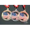 Buy cheap Die Cast Or Die Struck Pickleball USA Award Medals For Kids / Decorative Metal Medallions from wholesalers