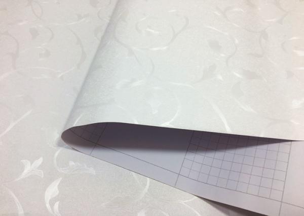 Buy cheap Embossed PVC Self Adhesive Wallpaper , White Color 60cm * 50m Per Roll from wholesalers