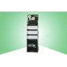 Buy cheap Black Four Shelf Durable Point Of Sale Cardboard Displays Glossy Finish from wholesalers