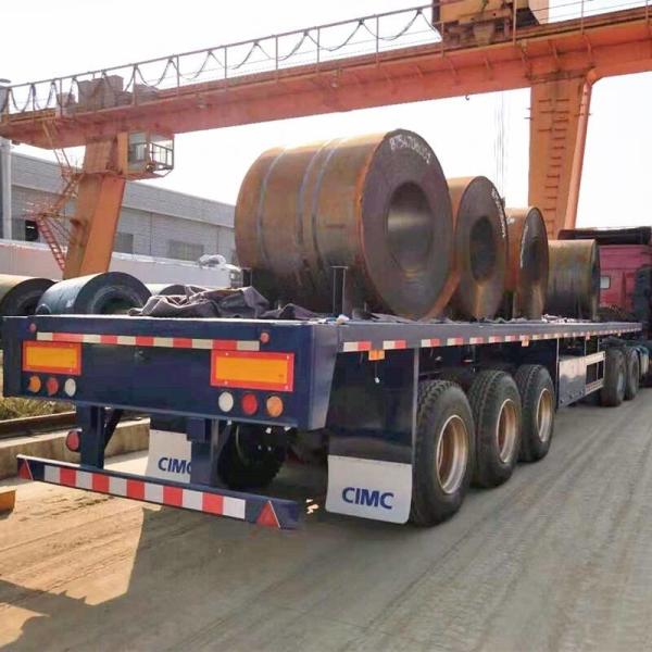 Buy cheap 3 Axle Air Suspension 45Ft 60T Flatbed Semi Trailer from wholesalers