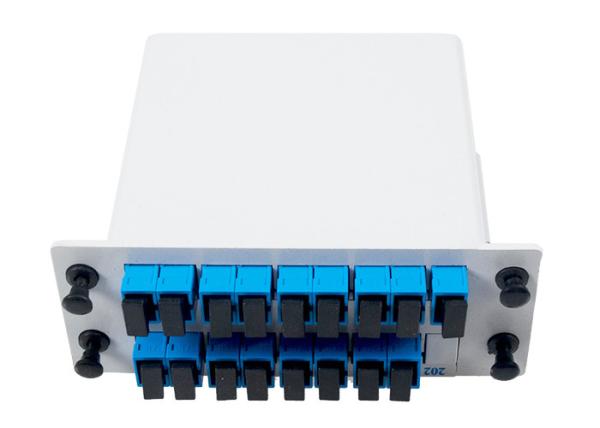 Buy cheap Coloured Passive Optical Splitter Fiber Separation 1260-1650nm Low Insertion Loss from wholesalers