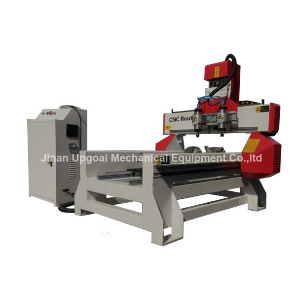 Buy cheap 500*1000mm Flat Cylinder CNC Carving Machine with 2 Spindles 2 Rotary Axis from wholesalers