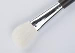 Luxury Slanted Powder / Contour Makeup Brush With Leather Soft XGF Goat Hair