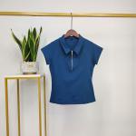 White Nylon Cool Lapel Half Zipper Women Base Layers Equestrian Top