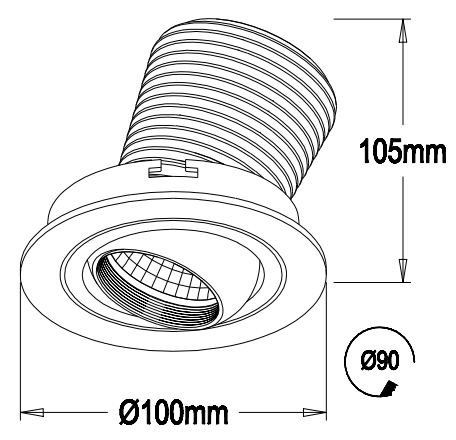 15W high lumen 1150 lumens 0/1-10V DALI dimmable of Led COB downlight with 3 yers warranty