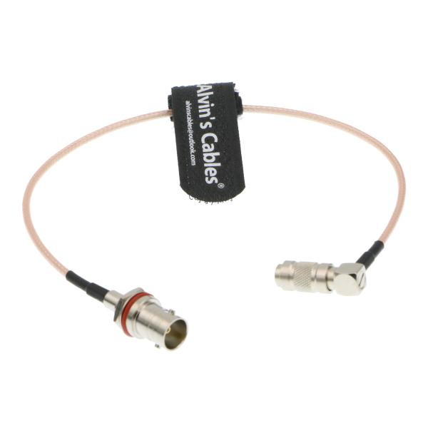 Buy cheap RG179 75Ohm HD SDI BNC CableBNC Female To DIN 1.0 2.3 Male Right Angle For Black Magic 30CM from wholesalers