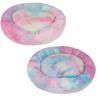 Buy cheap Rainbow Plush Round 50*10cm Plush Pet Beds Unique Design from wholesalers