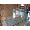 Buy cheap Laminated Tread Glass Building Curved Stairs Steel Wood For Shopping Mall from wholesalers