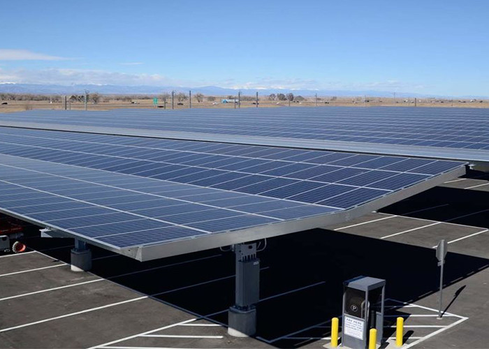 Gi PV 25 Degree Solar Panel Mounting Structure Ground 150KM H Wind Load