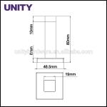 Stainless Steel Flush Bolt Door Accessories for Fire Door Easy Installation