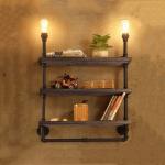 Rustic industrial wall lamp study store shop restaurant cafe light antique wall
