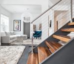 natural prefinished walnut solid wood stair tread