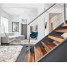 Buy cheap natural prefinished walnut solid wood stair tread from wholesalers