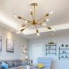 Buy cheap 8 lights Bar chandelier hall kitchen island dining room Home Decor black gold sputnik chandelier(WH-VP-72) from wholesalers