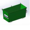 Buy cheap Customized Outdoor Front Lift Bin Industrial Steel Waste Skip Bin With Door from wholesalers