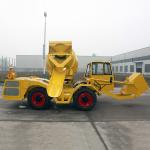 Double Cone Roll Concrete Construction Equipment , 1.2m3 Self - Feeding Concrete