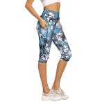 3/4 Knee Length High Waisted Yoga Pants Tummy Slimming Leggings
