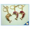 Buy cheap Novelty Dolphin Shape Crystal Lovely Metal Key Chains Women Bag Accessories from wholesalers