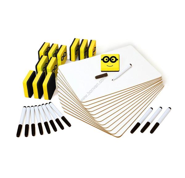 frameless A4 Dry Erase Board Double Sided Whiteboards Set Including Lap Board