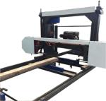 Wood log Cutting Sawmill Portable lumber bandsaw mill with hydraulic log loading