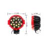 Buy cheap Three Housing Color Balck/Yellow/Red 51W 3800LM 6000K 17 Pieces Epistar LED 7 Inch LED Work Light from wholesalers