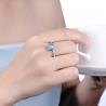 Buy cheap 0.9cm 3.6g Sterling Silver Jewelry Rings 3A Cubic Zirconia Wedding Finger Ring from wholesalers