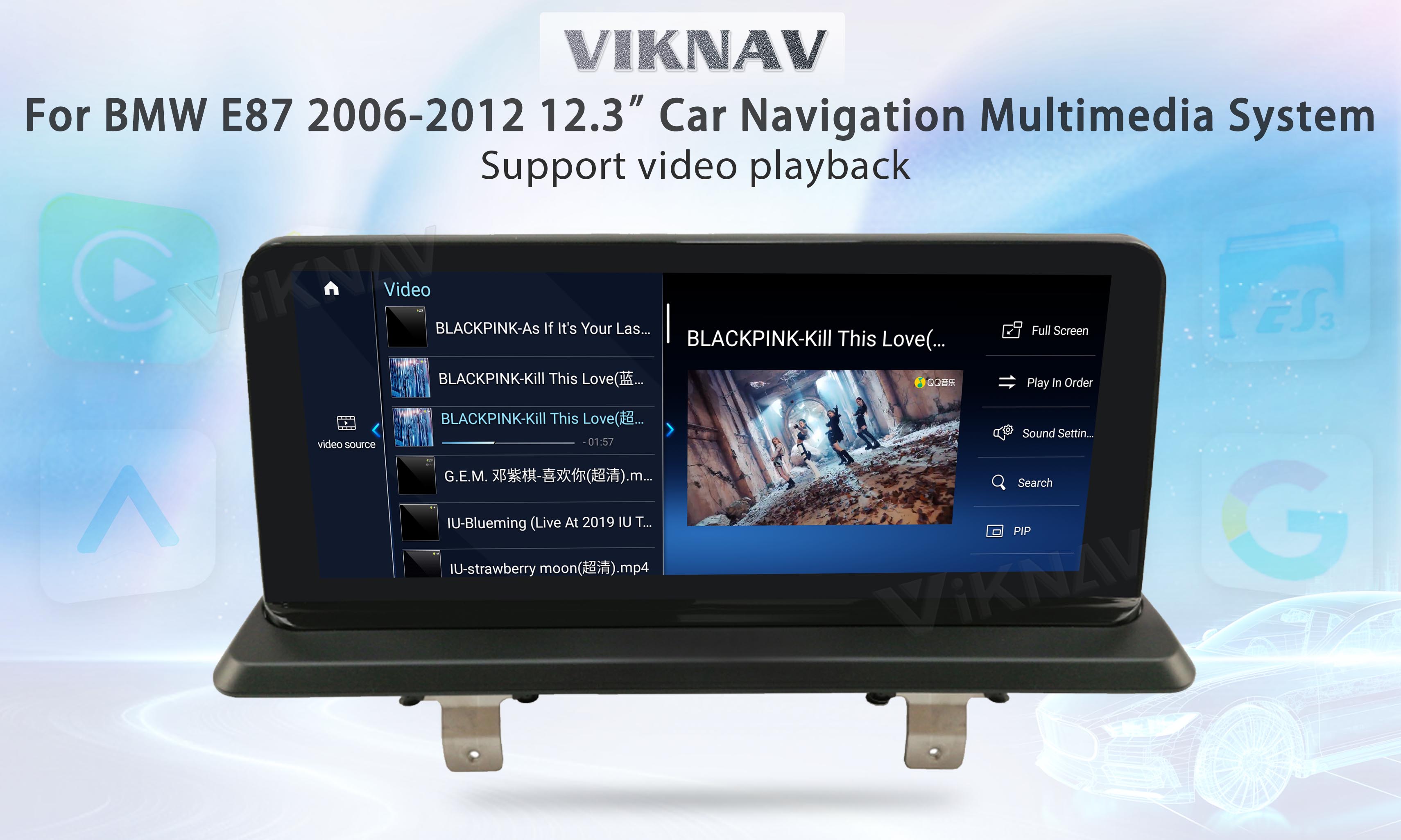 Viknav 12.3 inch Car Radio For BMW 1 Series E87 2006-2012 CCC System Navigation with screen DVD Multimedia 128GB