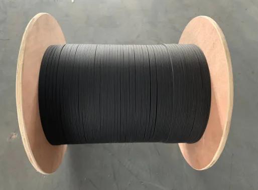 Buy cheap Fiber optic indoor cable Black Jacket FTTH drop cable with G657A1 fiber for indoor from wholesalers