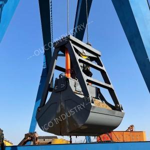 Buy cheap 3 Cubic Meter 2 Rope Remote Control Grab Marine Crane Excavator Clamshell Bucket from wholesalers