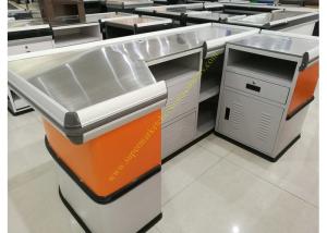 China Customized Made Stainless Steel Retail Checkout Counter / Grocery Store Checkout Counter on sale