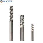 Flattened Solid Carbide Cutting Tools 2 Flutes End Mill For Aluminium Woodworkin