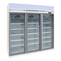 Buy cheap 3 Door Restaurant Upright Glass Door Fridge Ventilated Cooling System For Drinks product
