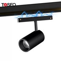 Buy cheap 3000K 7 Watt Indoor Magnetic Track Lights Folding Black Ceiling Light Adjustable product