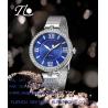 Buy cheap elegant ladies watch classic wrist watch blue dial with a circle diamond on the case from wholesalers