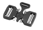 Double Insert Tactical Unisex Metal Belt Buckle Black Plated 38MM