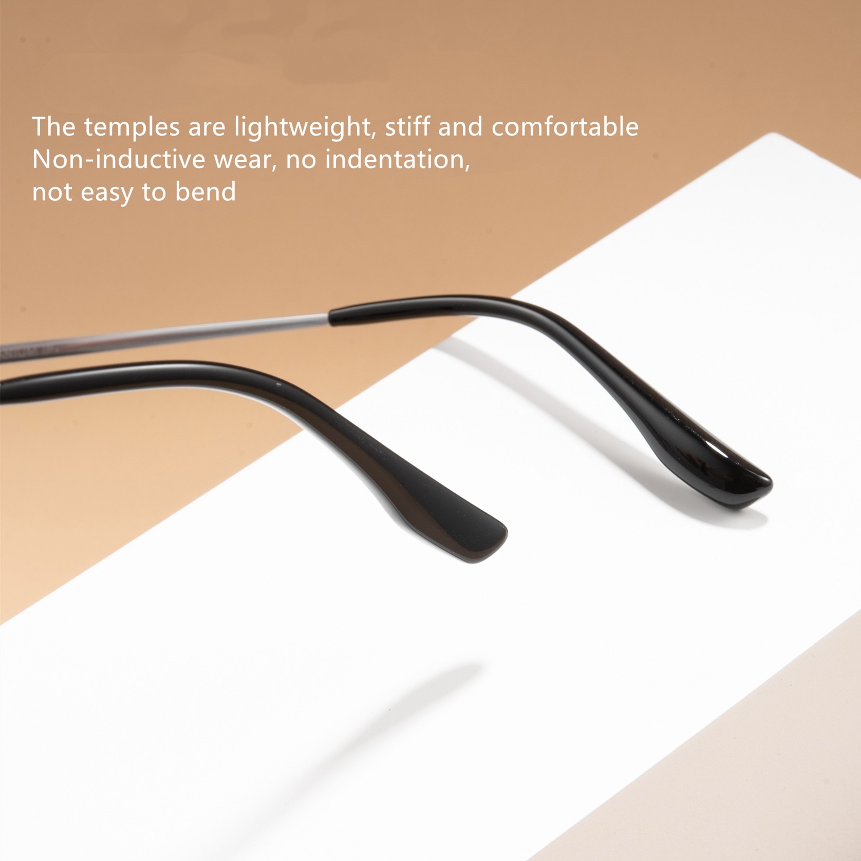Business Glasses Titanium Clip On Square Aluminum Glasses Frame